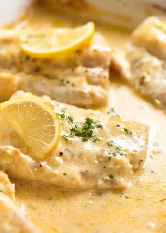 Baked Fish with Lemon Cream Sauce: A Simple Yet Elegant Dish